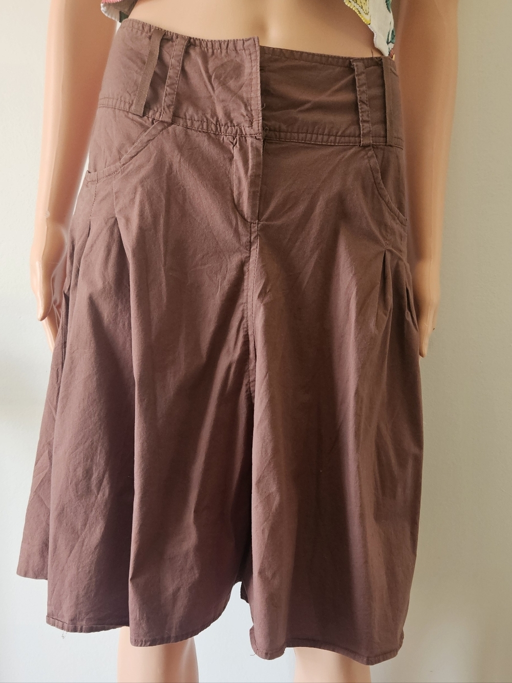 Y2k Wet Seal Brown A-Line Skirt